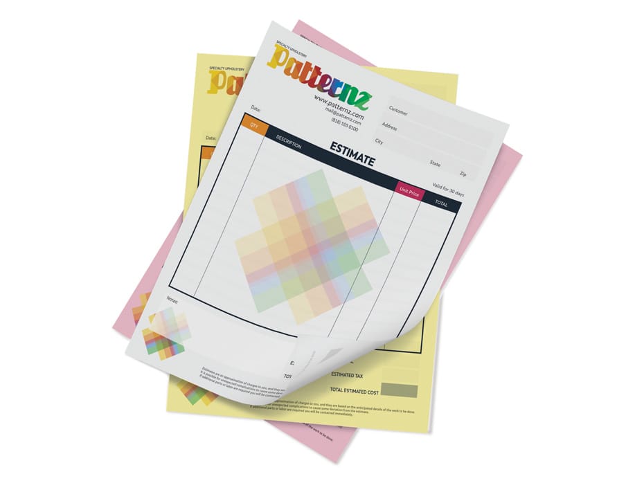 carbonless printing carbonless forms