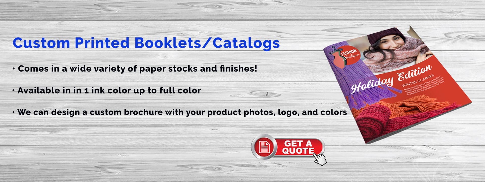 Custom Printed Booklets & Catalogs