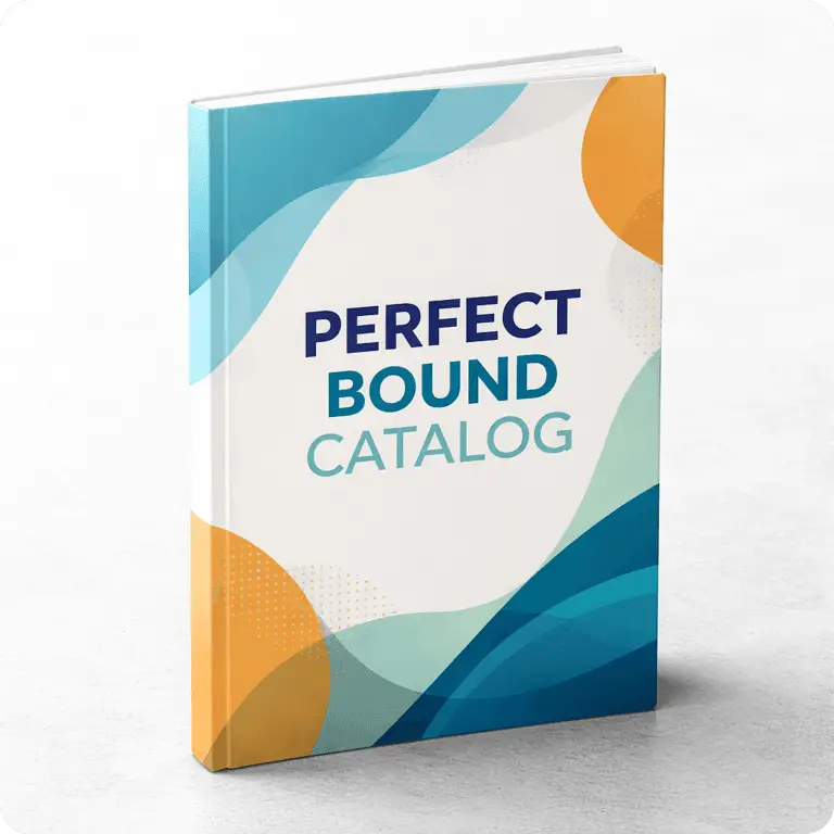 Booklets/Catalogs Perfect bound catalog with square glued spine
