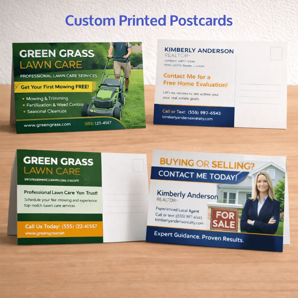 Custom printed postcards Morganton NC print shop serving Burke County