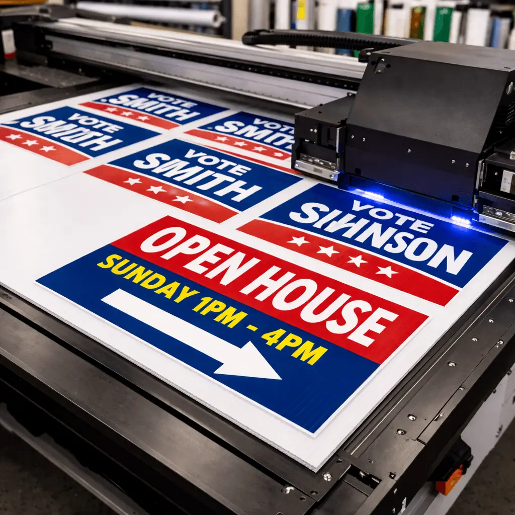 Political yard signs
