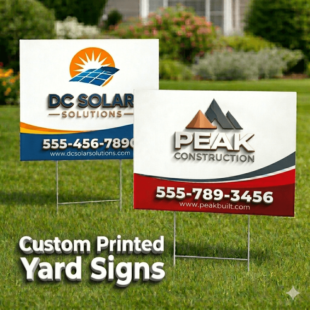 Lawn/Door Signs Custom lawn signs