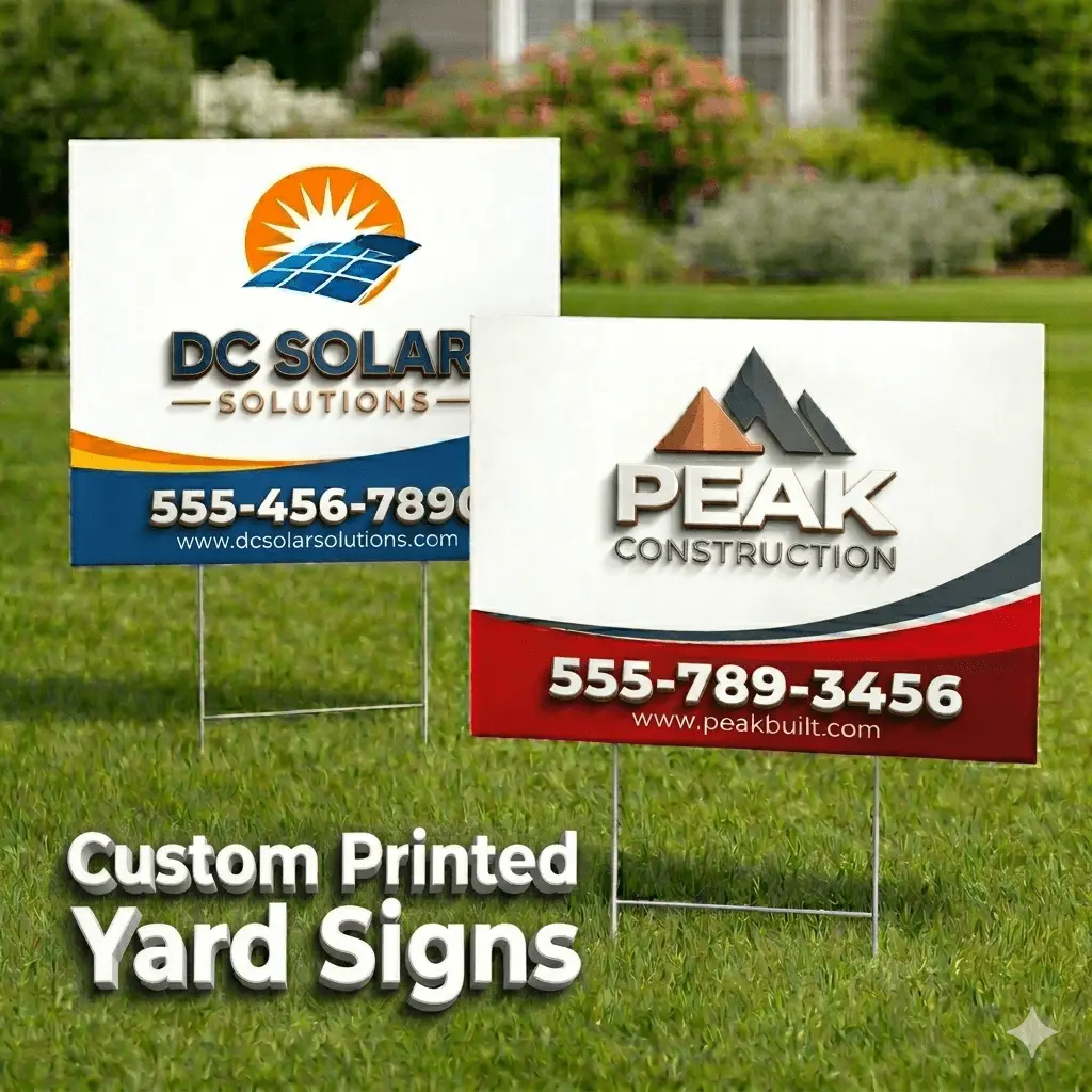Custom lawn sign printing Morganton NC