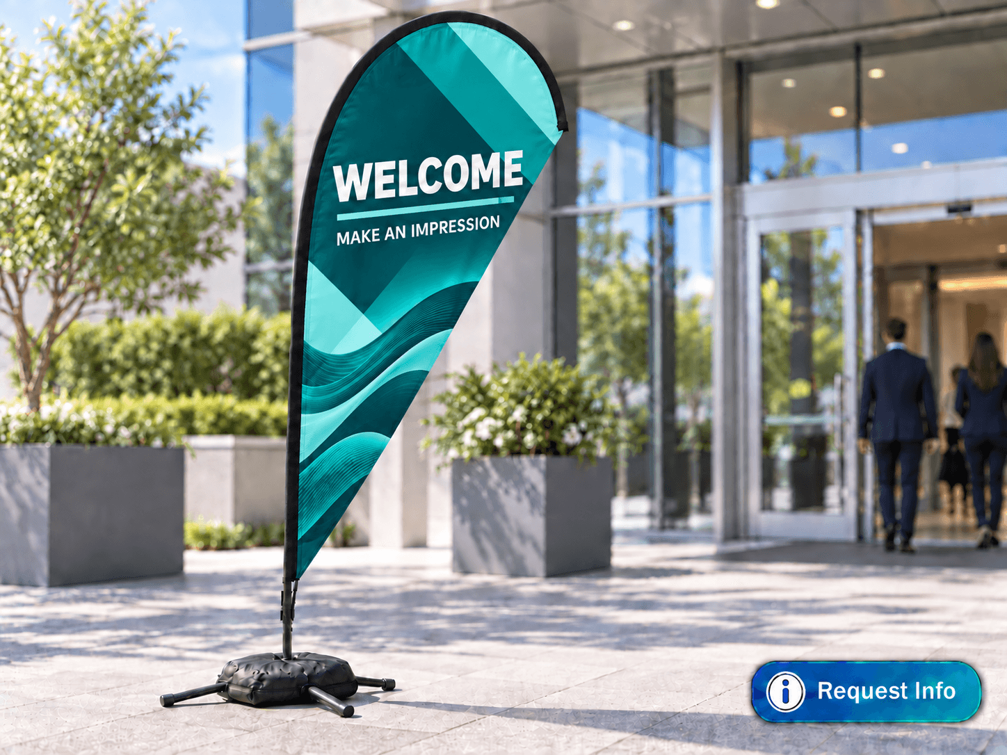 Banners Custom printed teardrop flag banner for outdoor events